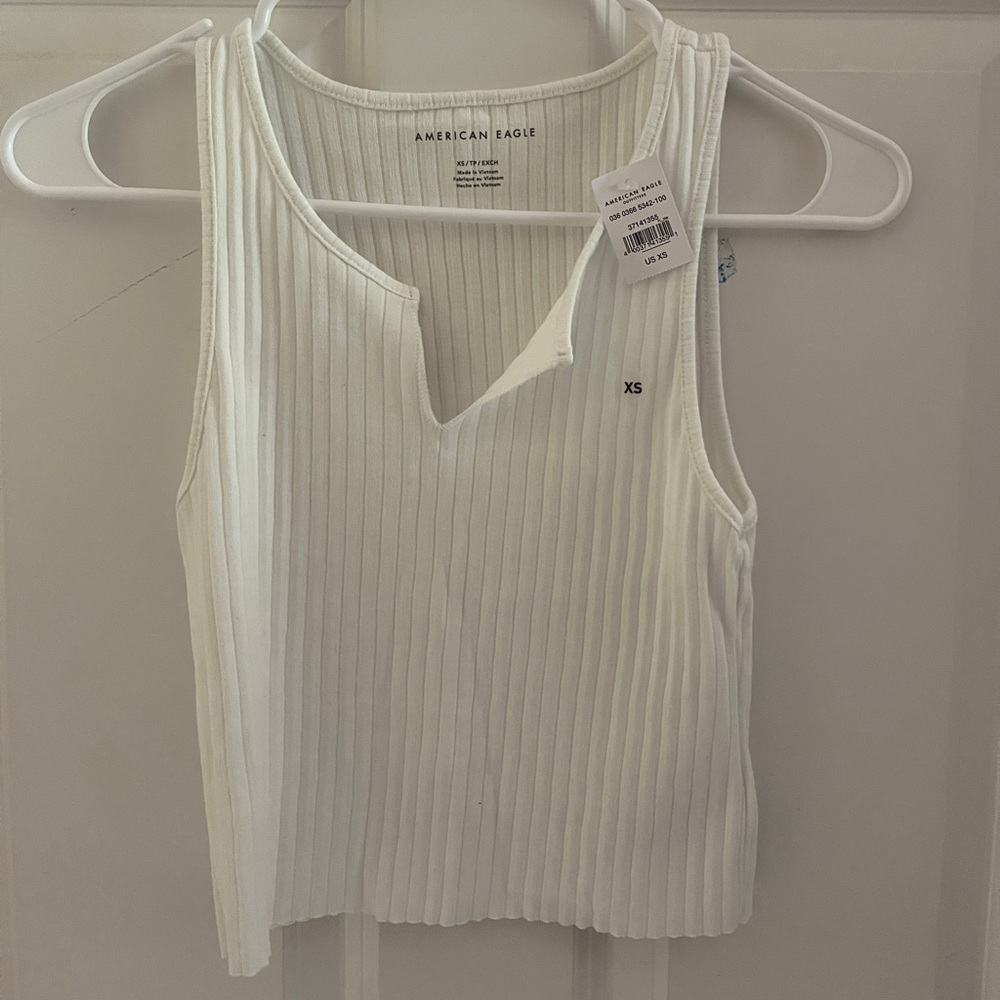American Eagle White Tank